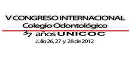 V Congreso Internacional Colegio Odontológico 37 años Unicoc